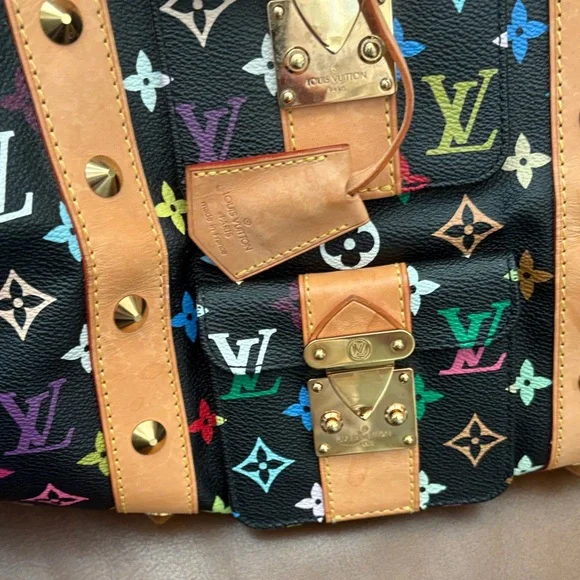 Louis Vuitton Black Multicolor Monogram Travel Bag - Picture 2 of 2